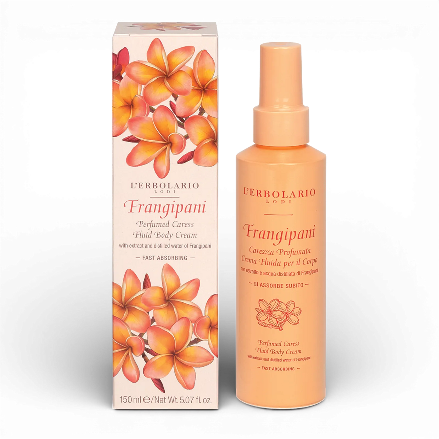 Frangipani Perfumed Caress Fluid Body Cream 150ml