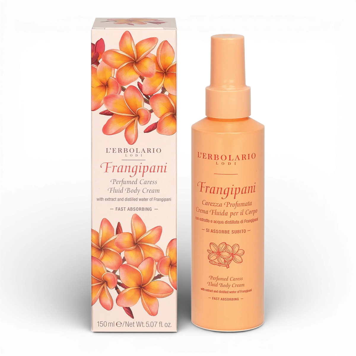 Frangipani Perfumed Caress Fluid Body Cream 150ml