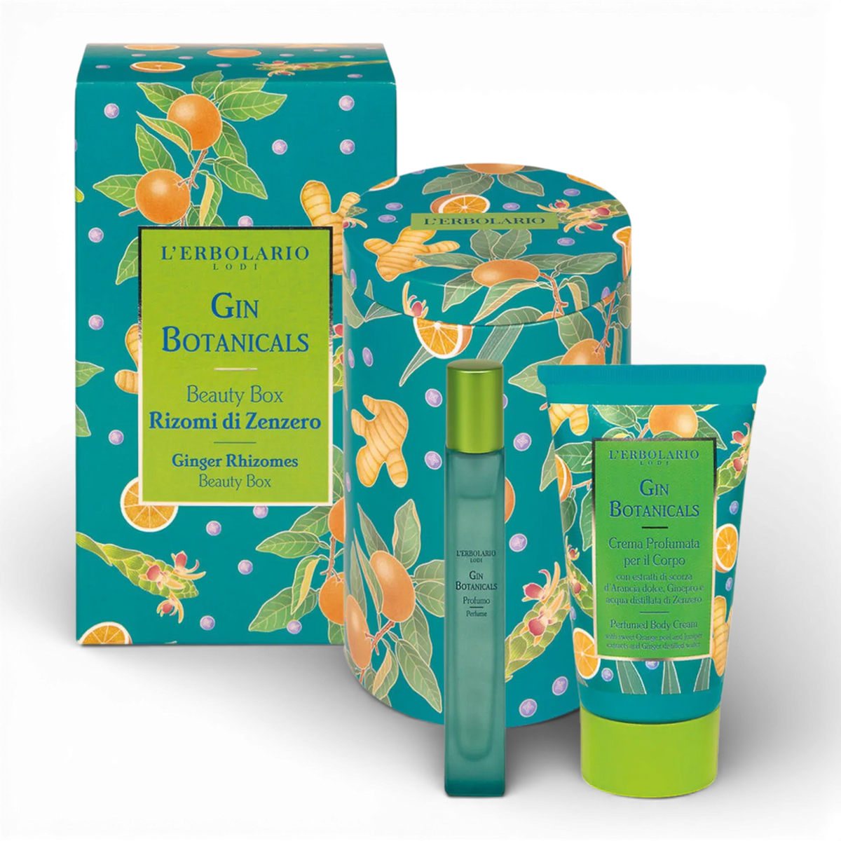 Gin Botanicals Beauty Box Ginger Rhizomes (Perfume 10 ml + Body Cream 75 ml)