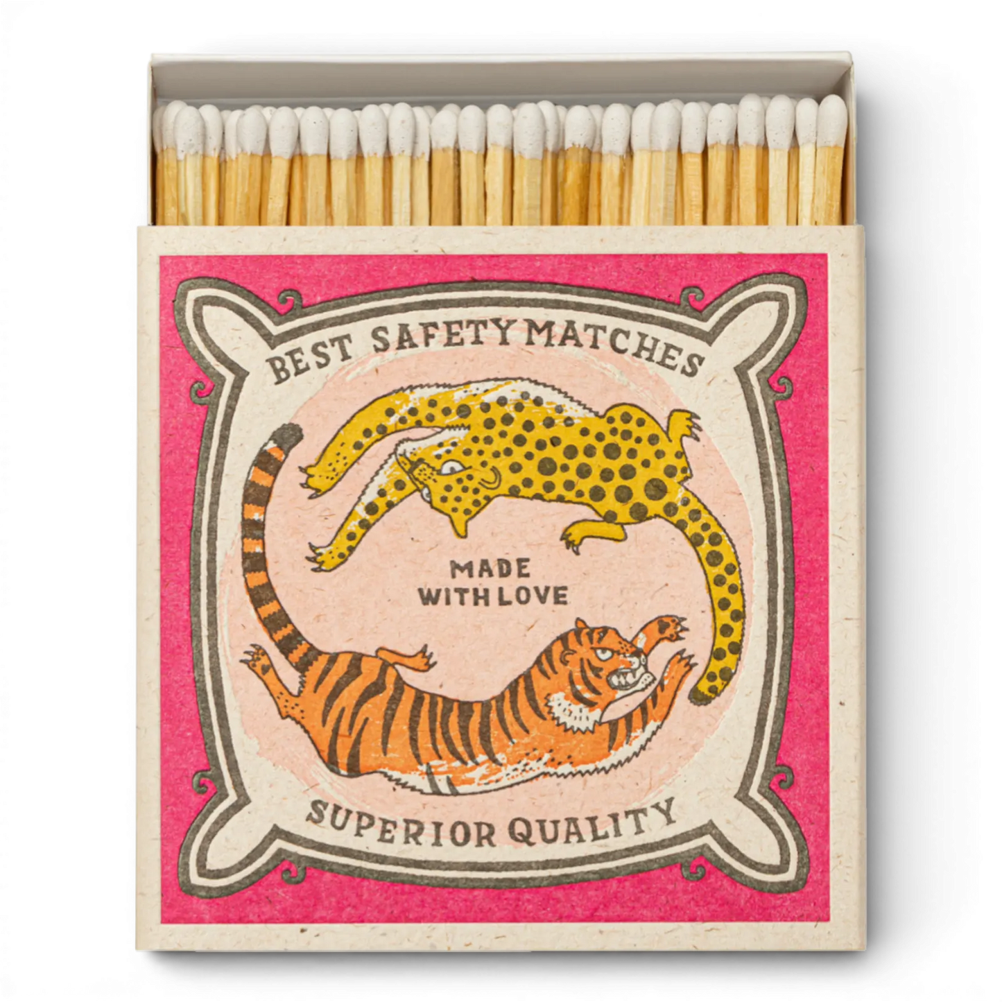 Chasing Big Cats Square Matchboxes