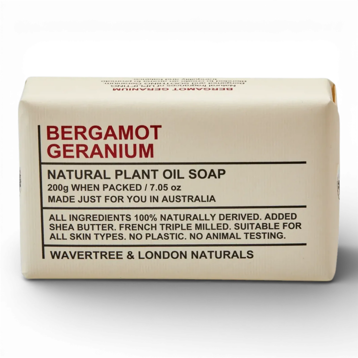 Bergamot & Geranium Soap 200g