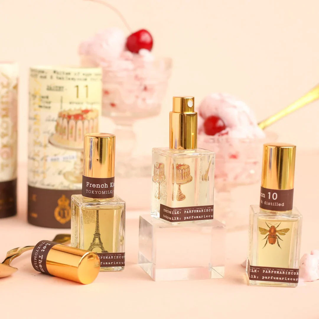 TokyoMilk perfumes available in Australia – bold, artistic fragrance bottles with unique scents designed by Margot Elena