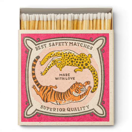 Chasing Big Cats Square Matchboxes