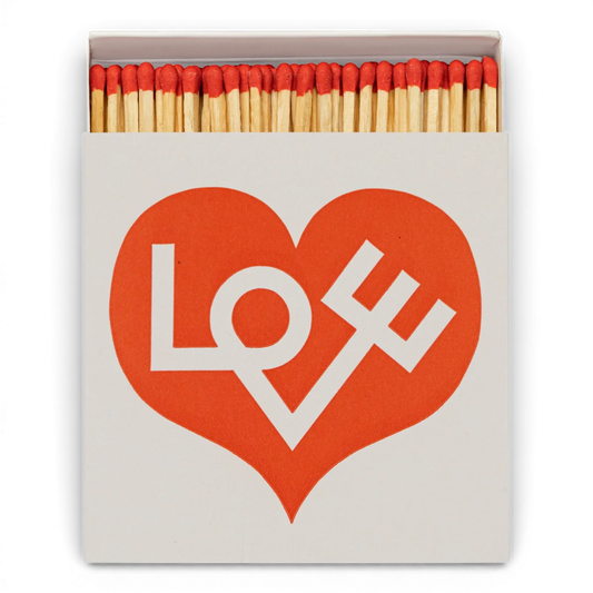 Love Heart Square Matchboxes