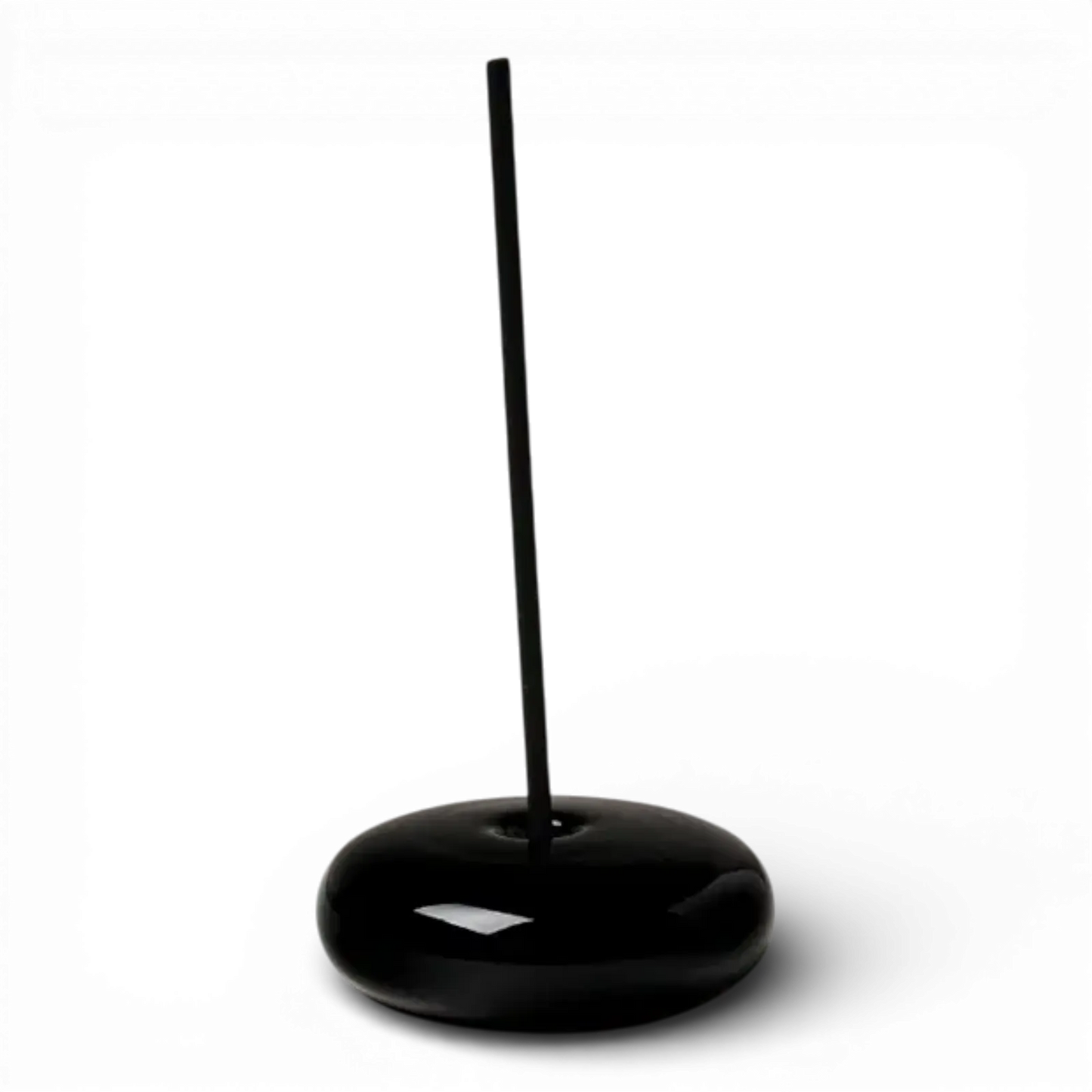 Glass Vessel Incense Holder - BLACK