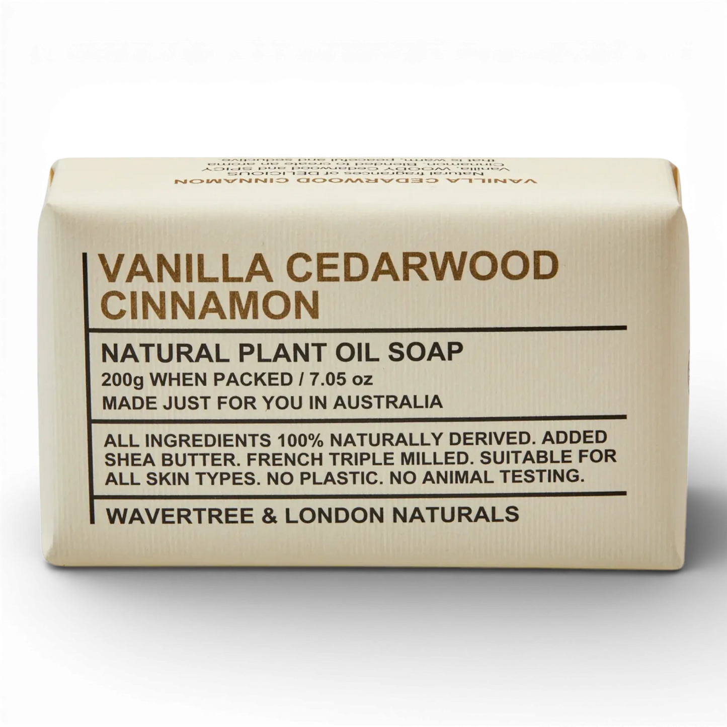 Vanilla/Cedar/Cinnamon Soap 200g